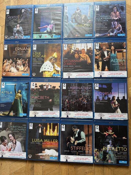 Muzyka klasyczna kolekcja blu-ray TUTTO VERDI nowe/jak nowe