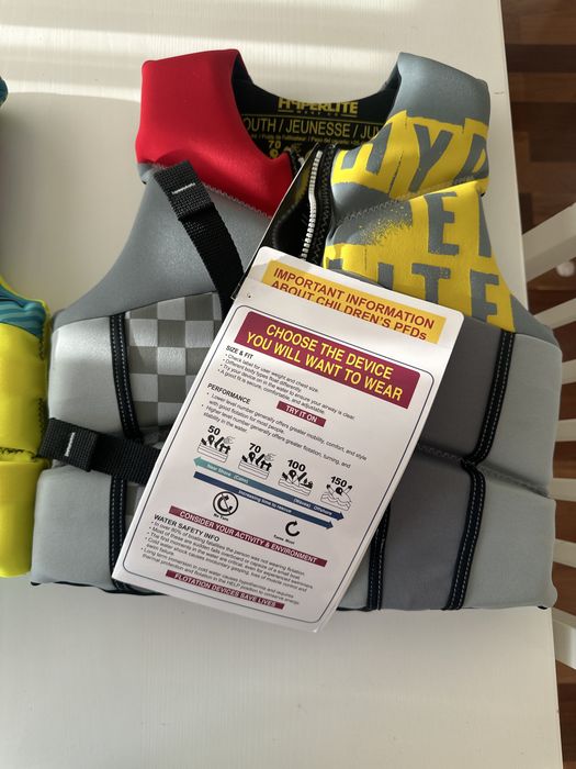 Coletes de flutuacao para criança