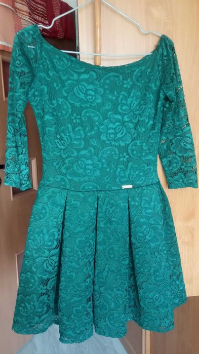 Piękna koronkowa sukienka S.Moriss j.nowa roz S chrzest, ślub, komunia