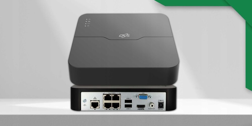 Monitoring IP PoE 5Mpx 4 czarne kamery mikrofon AI dom firma parking