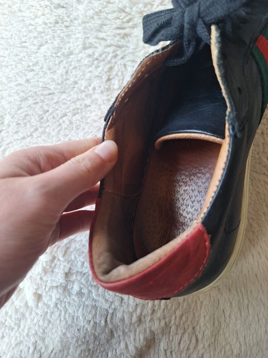 Czarne buty sneakersy Carl Scarpa skórzane trampki 41