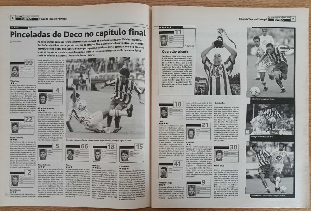 Jornal O Jogo de junho de 2003 - F. C. Porto único