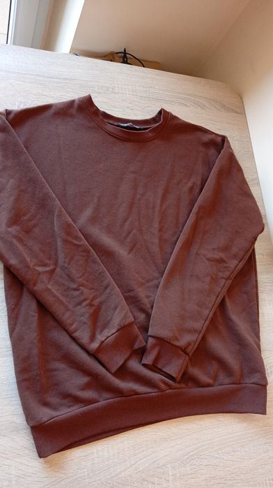 Brązowa luźna bluza oversize, rozmiar S