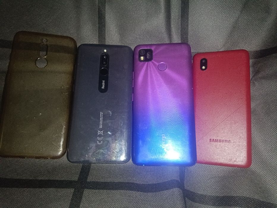Redmi 8, Samsung a01, Tehno pop 4. Рабочие