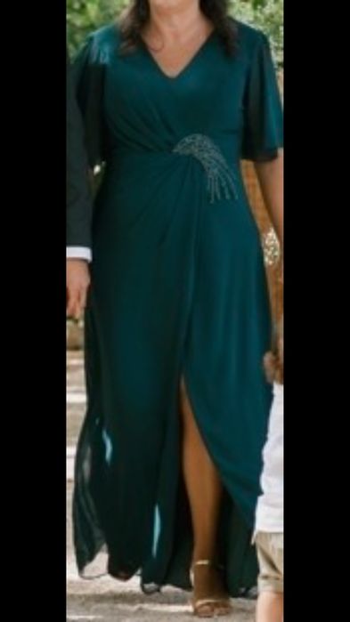 Vestido Senhora Cerimonia comprido Alta costura(veste 40/42)
