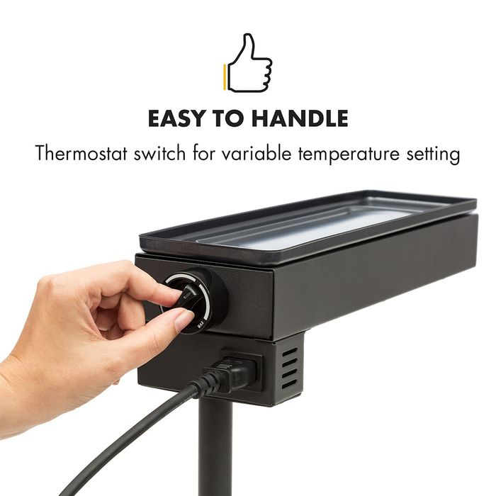 Grill do sera Raclette Elektryczny KLARSTEIN StołowyY 1000W Czarny