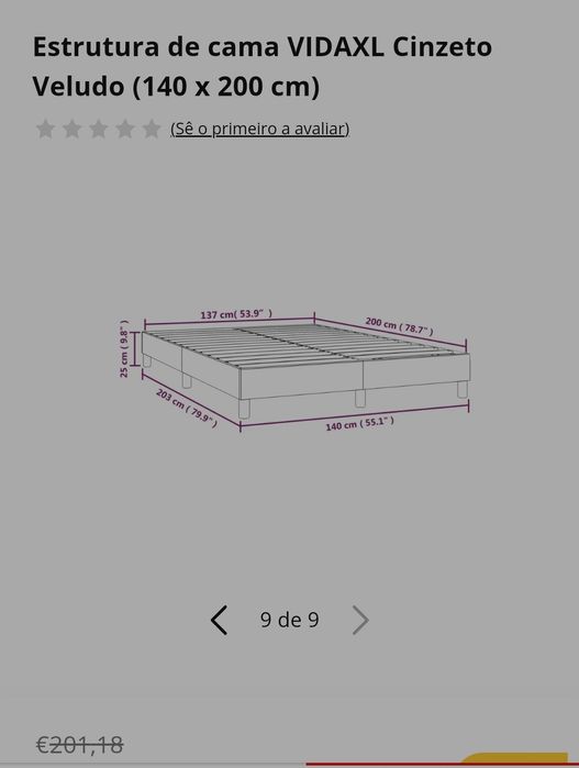 Cama vida XL 150x200