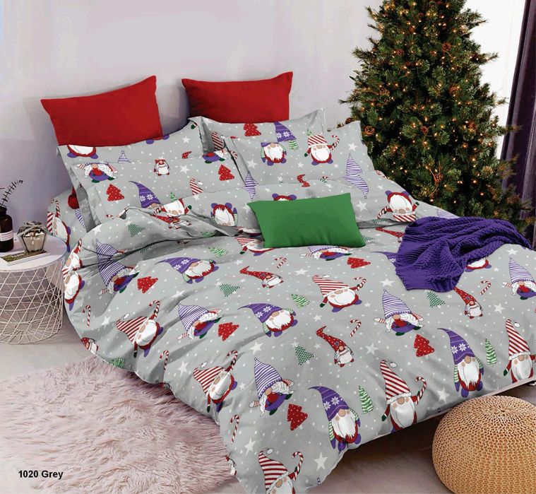 Новорічна постільна білизна,постіль,бязь,полуторка,двоспалка,євро