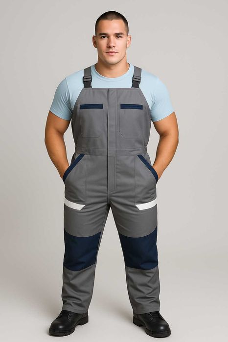 Полукомбинезон зимний рабочий теплый роба тепла