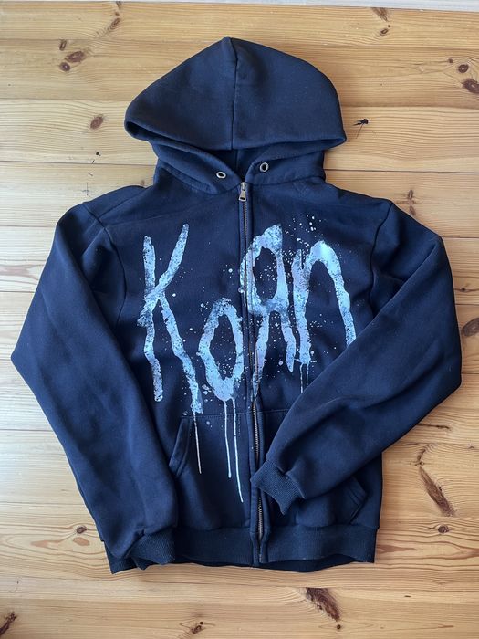 Чорне Зіп Худі Korn