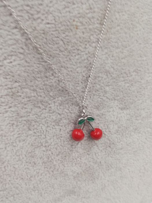 Naszyjnik stal chirurgiczna Xuping z wisienkami