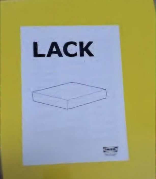 1 szt. NOWA półka Ikea Lack kolor żółty