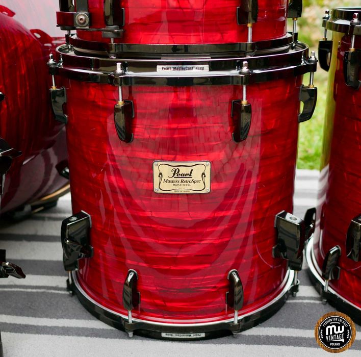 ‼️ Perkusja Pearl Masters Retrospec MSX 22”, 10", 12", 14", 16” Red Onyx ‼️