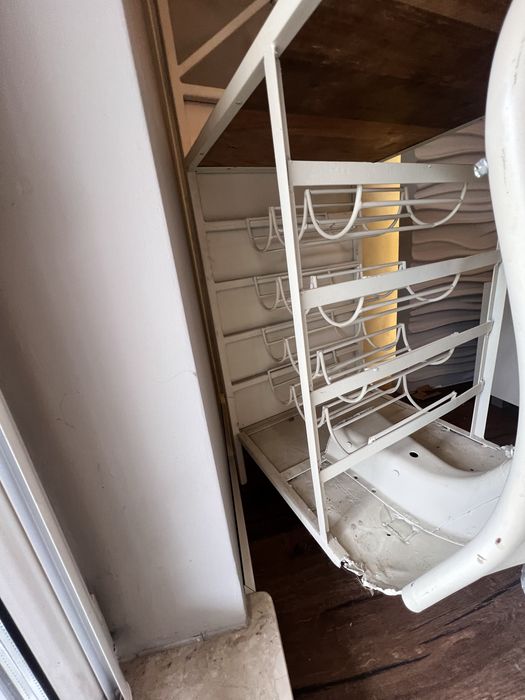 Barek Loftowy Skuter Bajaj Chetak | Regał na Wino i Kieliszki Retro Industrial