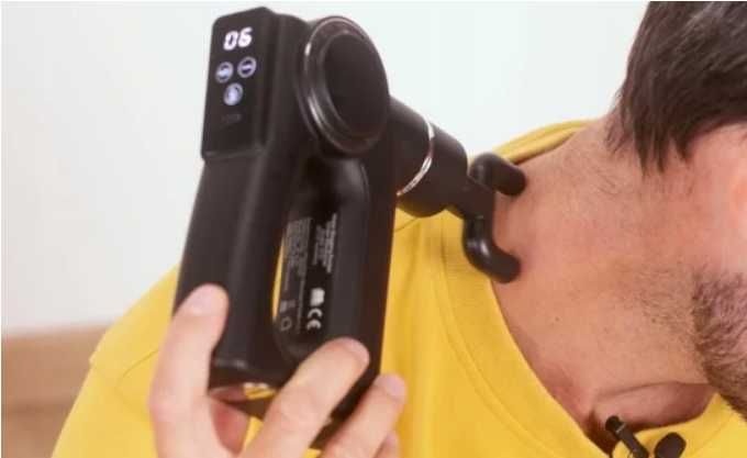 Masażer/Pistolet masujący wibrujący 3 w 1 Holvital 6 końcówek