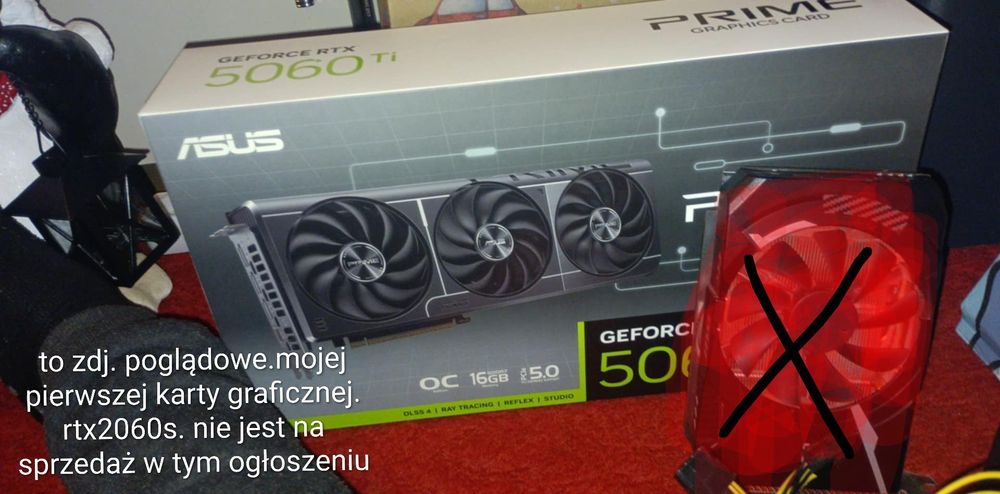 ASUS Prime RTX 5060 Ti 16GB – prawie nowa, gwarancja, ideał
