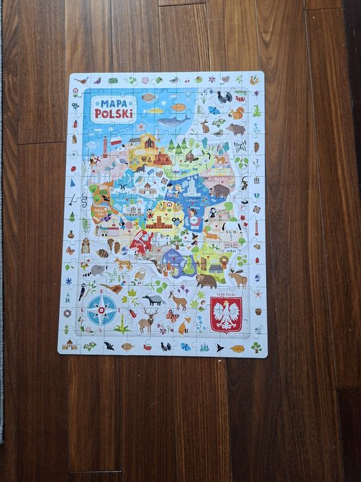 Puzzle obserwacyjne czuczu mapa Polski