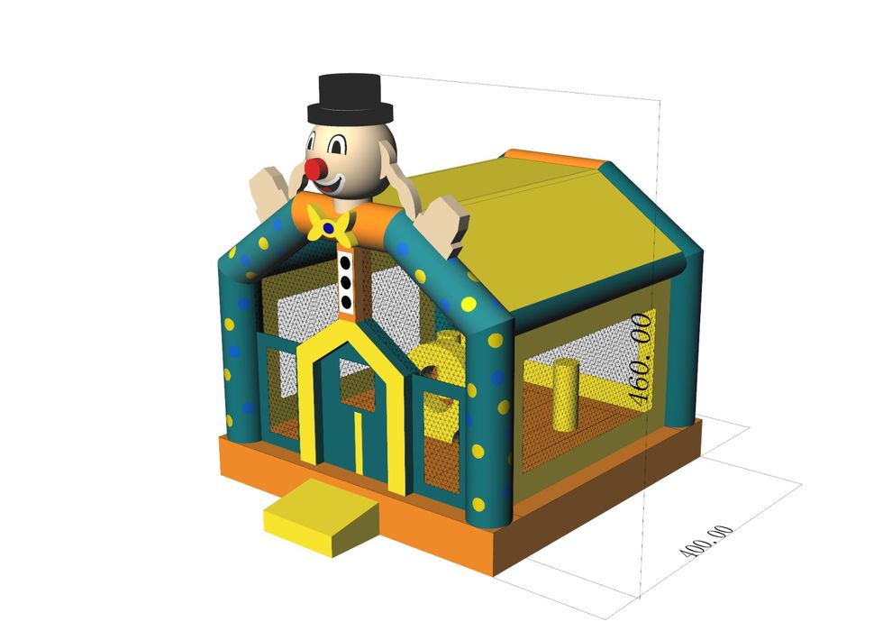 Insuflável Castelo Palhaço (novo)