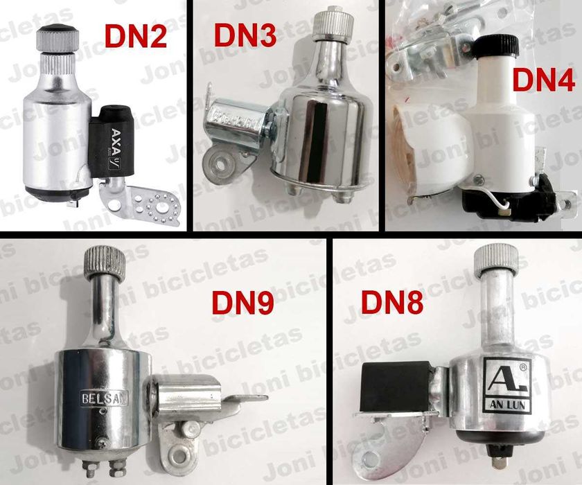 Dinamos p/ bicicleta pasteleira, city bike, dobrável