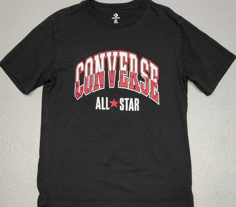 H) CONVERSE oryginalny logowany t-shirt Roz.S