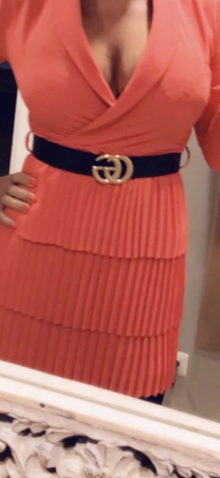 Sukienka wloska koralowa