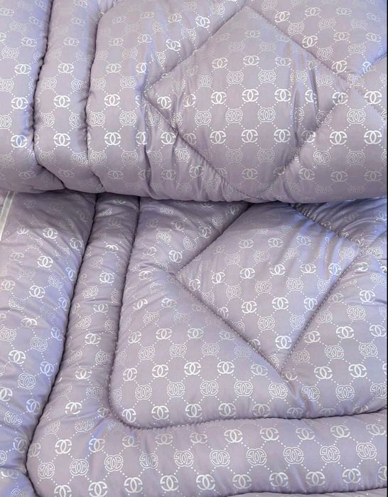 Одеяло натуральное шерсть овечья стёганое микросатин зимнее Евро