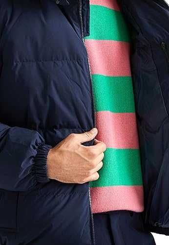 casaco de penas Benetton com capuz amovível