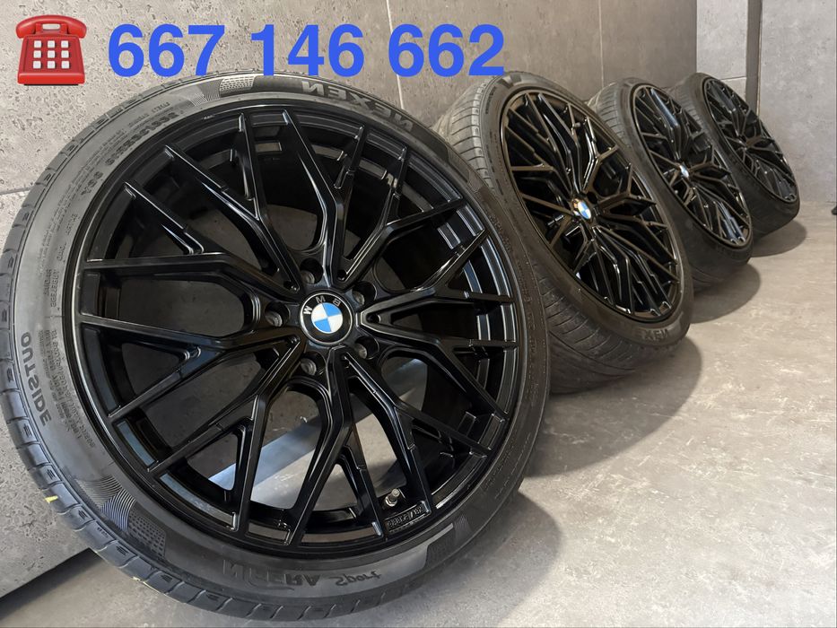 19 cali BMW f20 f21 f30 f31 f32 f36 e90 e91 e91 5x120 ET35 8.5J komplet z czujnikami felgi koła