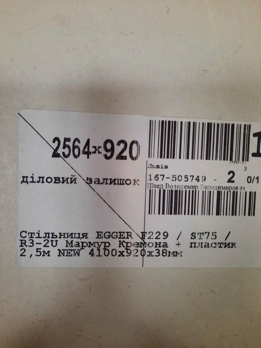 Стільниця і стінова панель