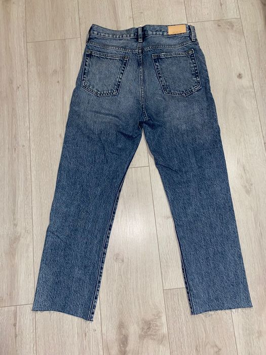 Жіночі прямі джинси блакитні сині Mango denim розмір -М