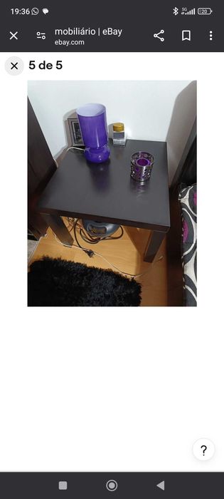 Cama de Casal e mesas de apoio - bom estado