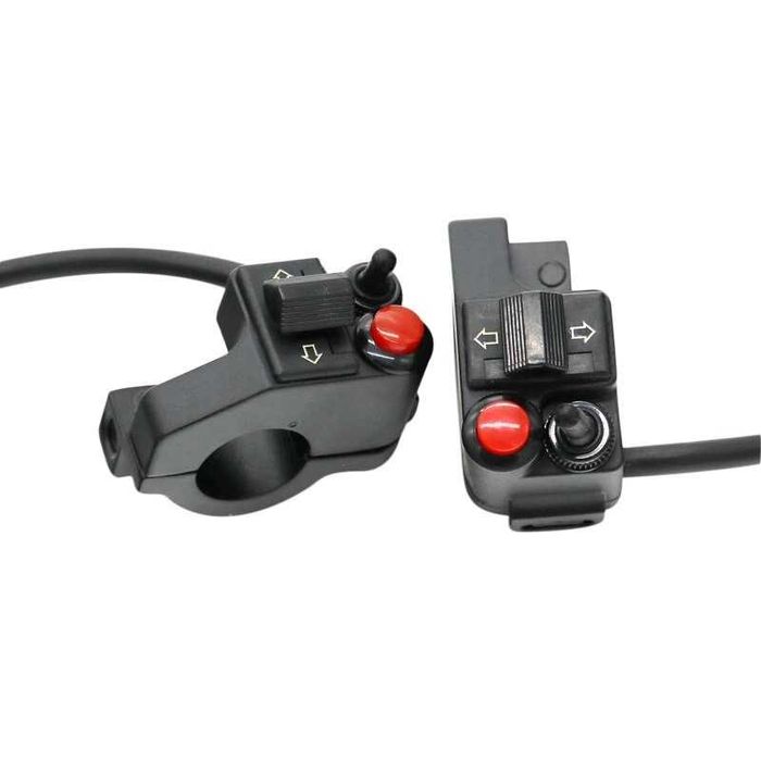 Comutador piscas, buzina e luzes 22 mm