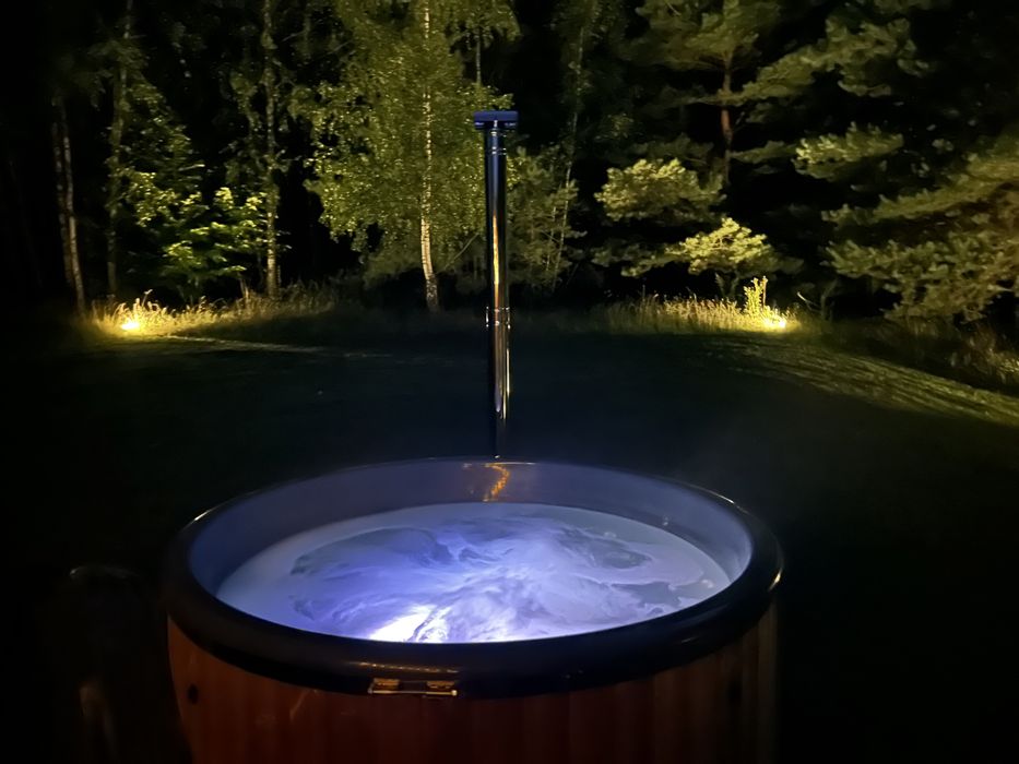 Baciki 61 domek przy lesie na Podlasiu z balia jacuzzi ferie