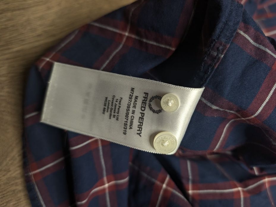 Сорочка в клітинку Fred Perry casual England