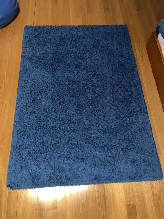 Vendo carpete pelo alto azul 1.60x2.30