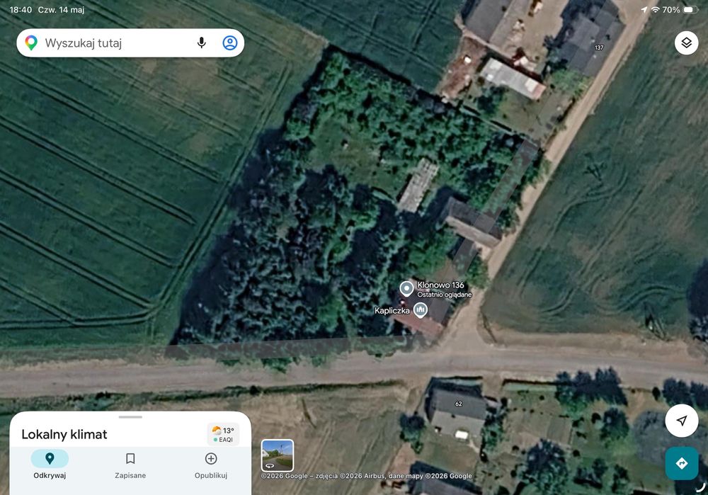 Dom Siedlisko Klonowo Bory Tucholskie Sprzedam