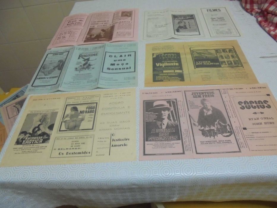 Folhetos de Cinema dos anos 80