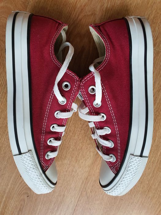 Bordowe converse roz. 39