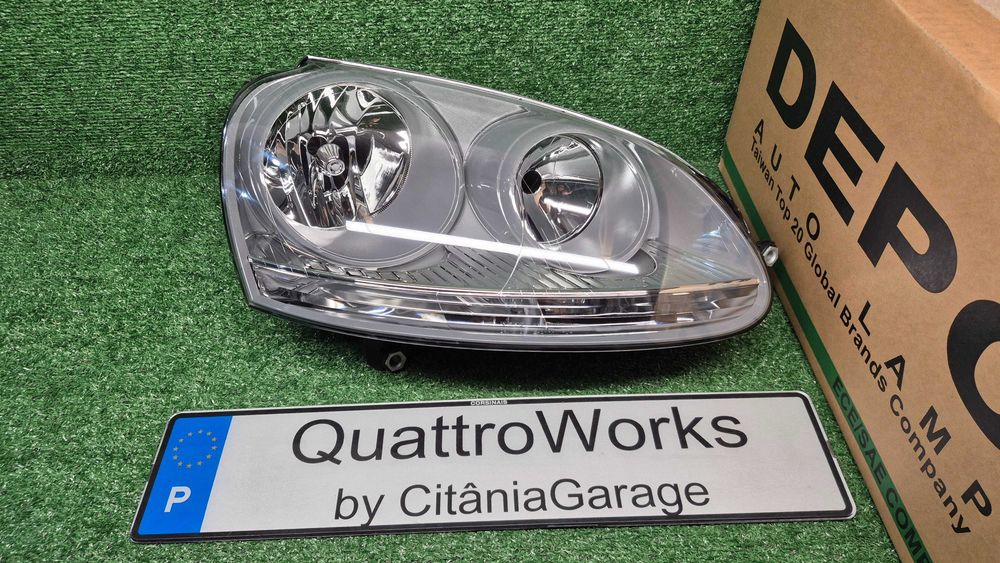 Otica Farol Direito Volkswagen Golf V 1K1 1K5 2003 a 2009 Ref. 441-1171R-LDEM6 NOVO DEPO