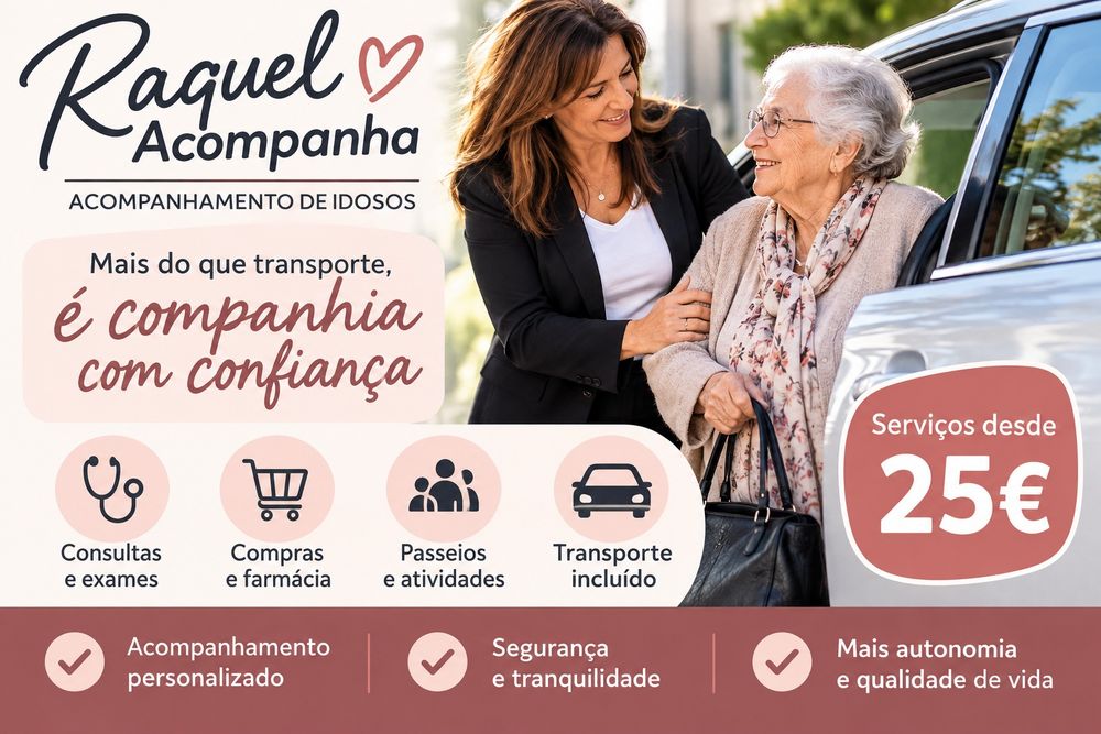 “Acompanhamento a consultas e tarefas – Póvoa,  Vila ,Matosinhos e Porto