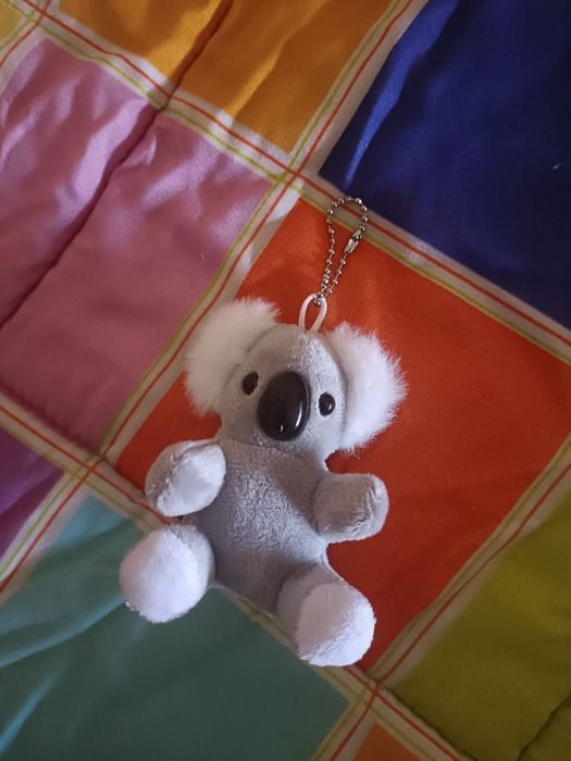 Peluche urso cor cinzento 8 cm + oferta brindes