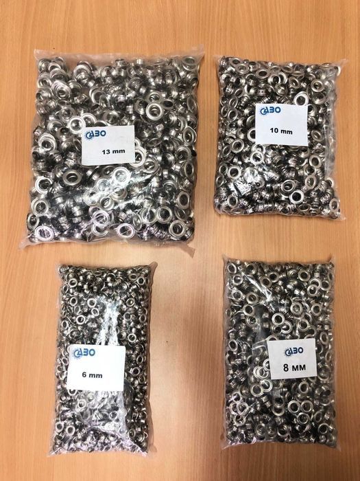 люверсы никелированный для тента баннера пвх 6 мм 8 10