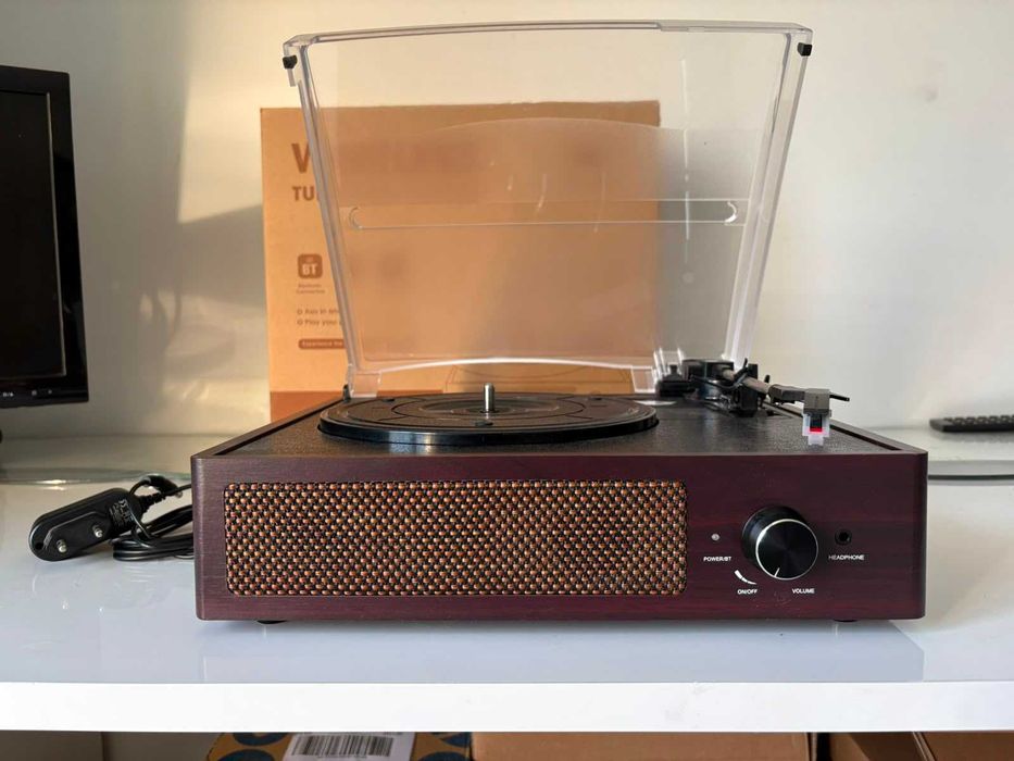 Gira-discos Wireless/Bluetooth NOVO