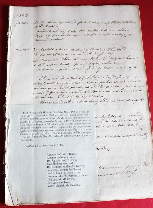 Coimbra 1863 e 1864 em parte, notas para a história da cidade (Reserva NBA)