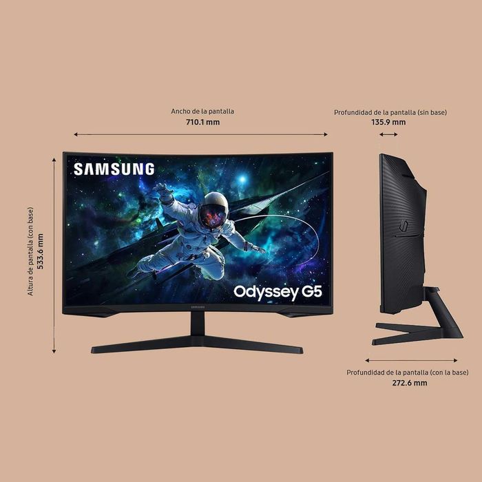 Monitor Curvo Samsung Odyssey G5 | 32'' | 144 Hz | QHD