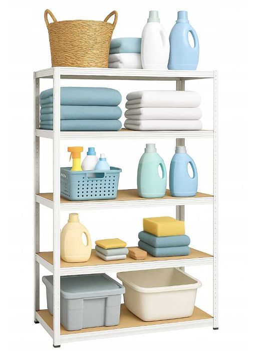 Складський металевий стелаж  5 полиць 150×75×30 навантаження 875 кг