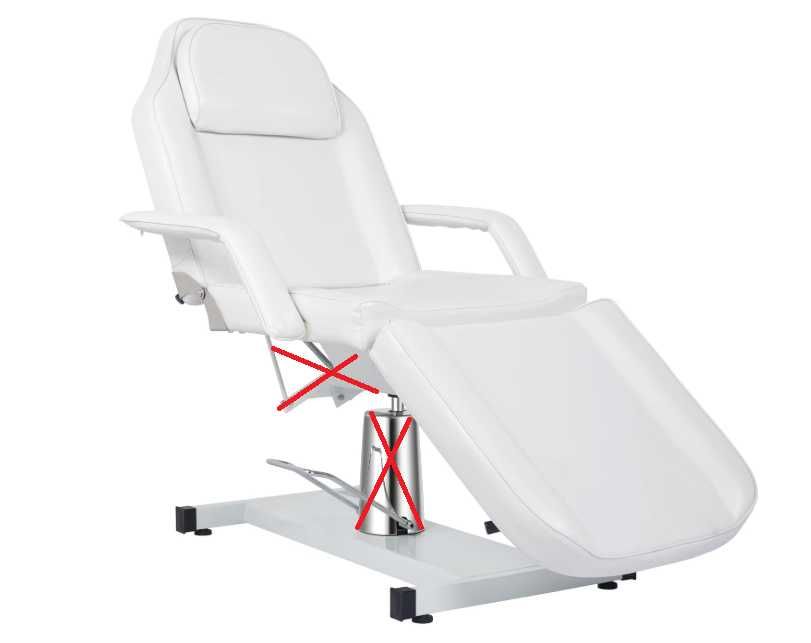 Fotel kosmetyczny hydrauliczny Bonnlo biały