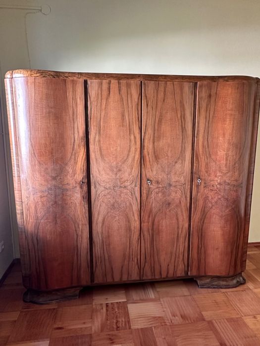Szafa art déco vintage | zaokrąglone boki | unikat | stan bdb