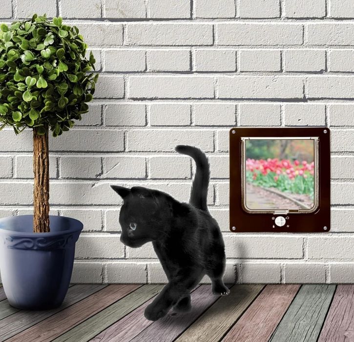 Drzwiczki dla kotka, małego pieska do wychodzenia na zewnątrz, rozm. L