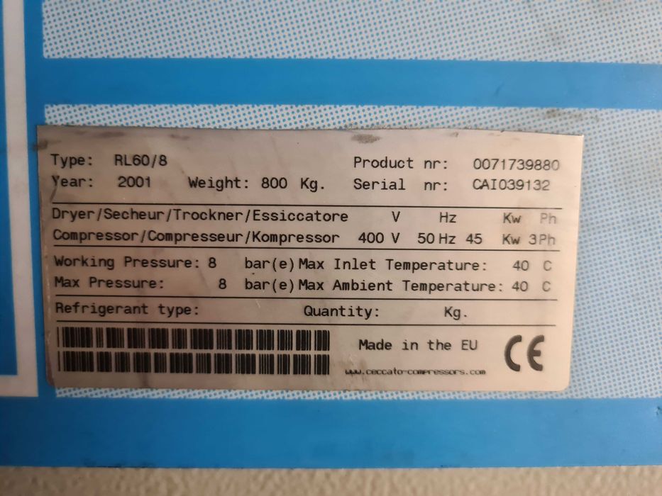 Kompresor śrubowy AIRPRESS APS 60, 45 kw